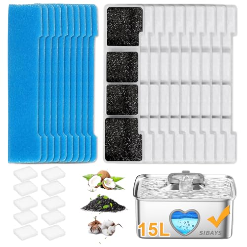 Dog Water Fountain Filter Replacement for 4Gal (30 Count)