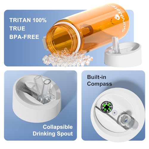 Purified Water Bottle for Camping (2 Count)