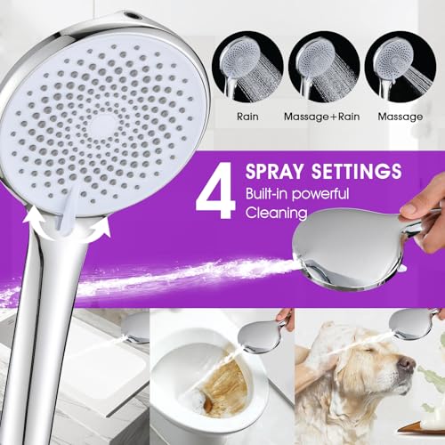 Filtered Shower Heads with Handheld Spray Combo