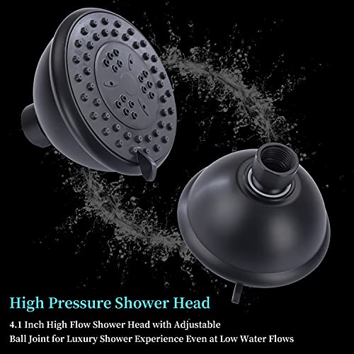 High Pressure Double Shower Head with Shut