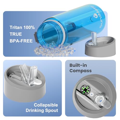 Purified Water Bottle for Camping (2 Count)