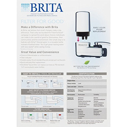 Faucet Water Filter System with Light Indicator