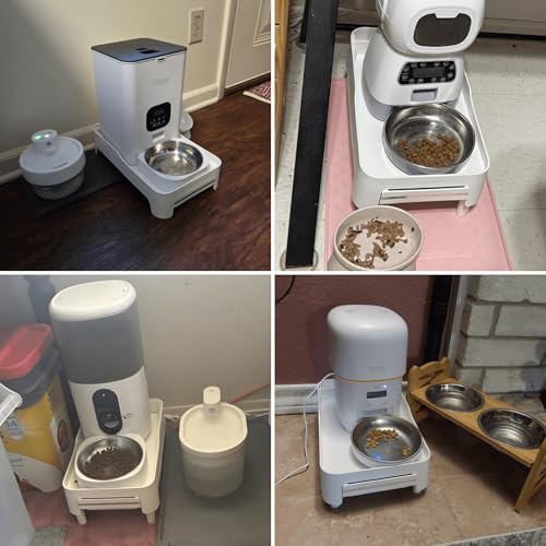 Raised Pet Feeder Stand for Cats and Dogs Neck Health