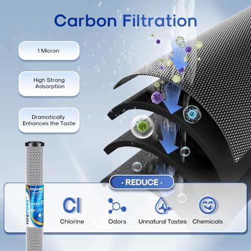20" x 2.5" Whole House CTO Carbon Water Filter Cartridge (2 Count)