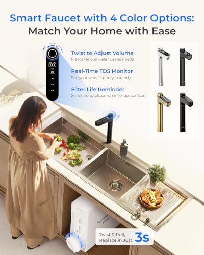 X12 WAQ Under Sink Alkaline Mineral RO Water Filter
