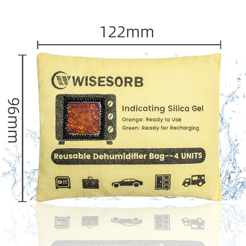 6 Pack 120G Reusable Silica Gel Desiccant Dehumidifier Bags