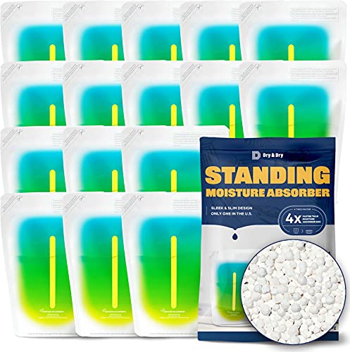 16 Packs Standing Moisture Absorbers to Control Excess Moisture for Basement