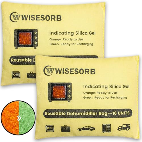 2 Pack 500G Reusable Silica Gel Desiccant Dehumidifier Bags (2 Count)