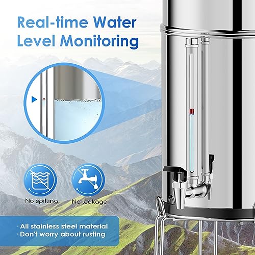 3 Stage Gravity Fed Water Filter System