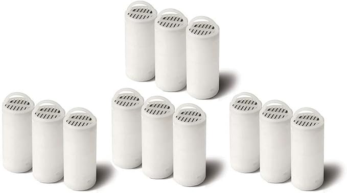 PetSafe Drinkwell 360 Fountain Carbon Filters - Supports Hydration - Coconut Shell Carbon - Clean Water Solution - Fits Drinkwell Stainless Multi-Pet & Plastic 360 Fountains - 12 Pack
