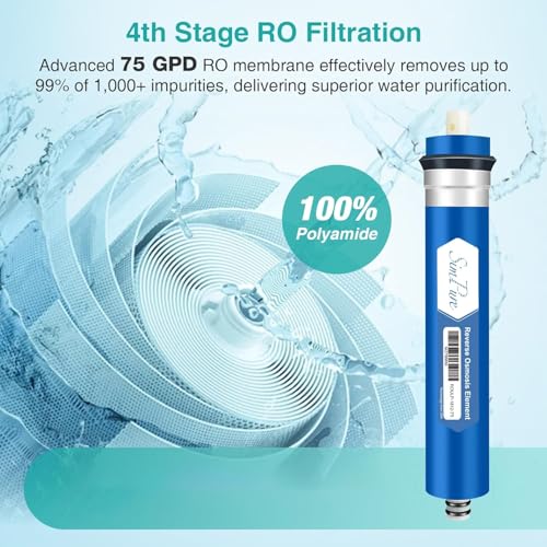 75 GPD Reverse Osmosis Water Filter Replacement Set (5 Count)