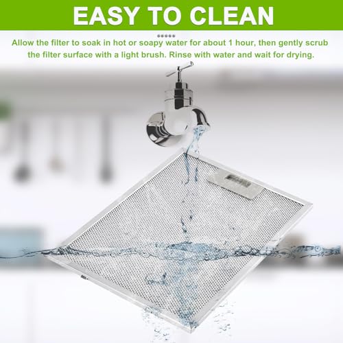 W10915369 Range Hood Filter replacement 5 Layer Aluminum Mesh Hood Grease Filter Fit for Whirlp Kitchen Exhaust Fan Jenn Air Kitchen Aid
