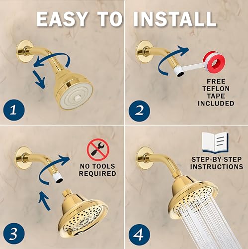 Massage Shower Head With Mist