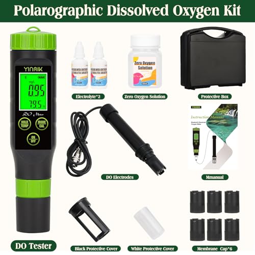 Smart Dissolved Oxygen Meter Portable DO Meter for Pond Aquarium