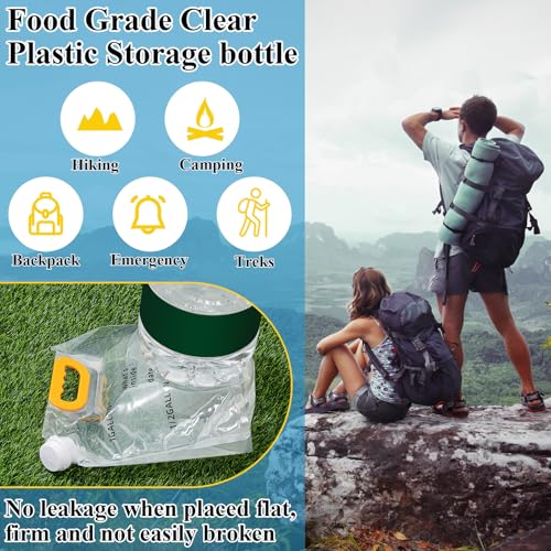 12 Pack 1.3 Gallon Collapsible Water Bags