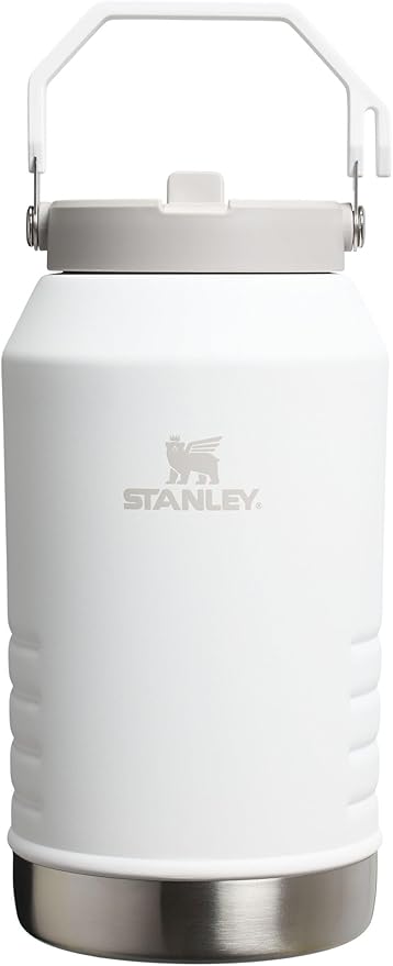 Stanley IceFlow 2.0 Flip Straw Jug with Handle 96 oz | Twist On Lid and Flip Up Straw | Leakproof for Travel and Sports | Insulated Stainless Steel | BPA-Free | Frost