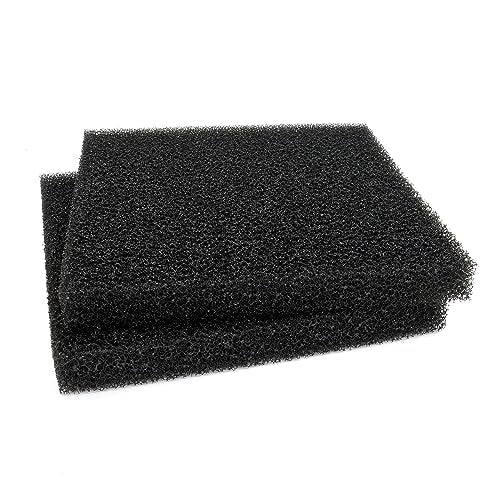 2 Pack 20 PPI Aquarium Filter Foam Sponge Pad 9x9x1 (4 Count)