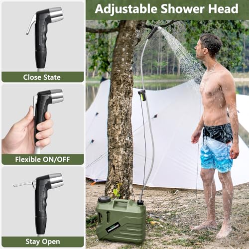 Portable Shower for Camping with Integrated Design