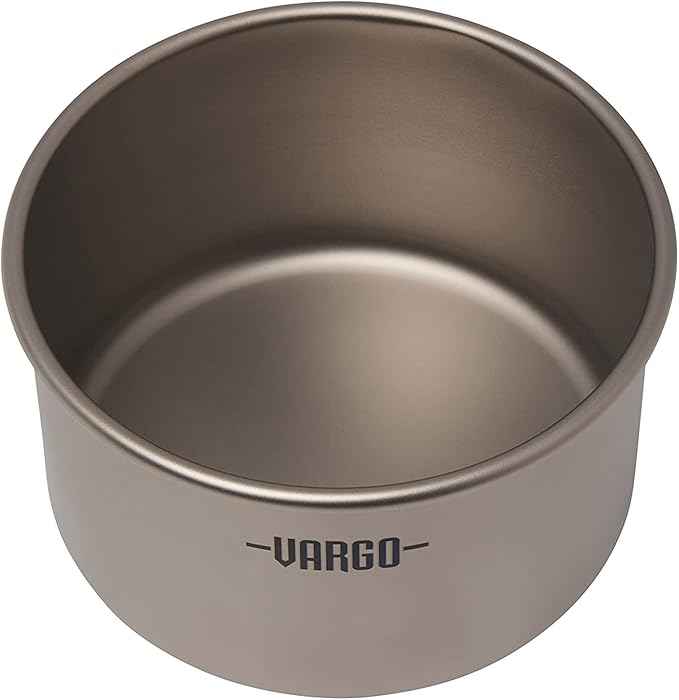 Vargo Titanium BOT Series BOT BOWL - 400ml Capacity Bowl - Ultralight 1.6oz (45g) Nesting Backpacking Bowl