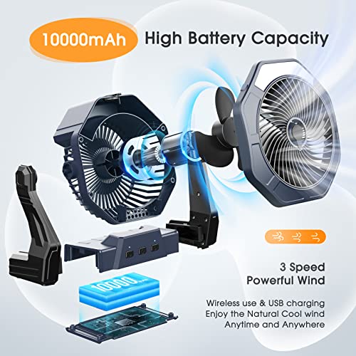 10W Misting Solar Fan