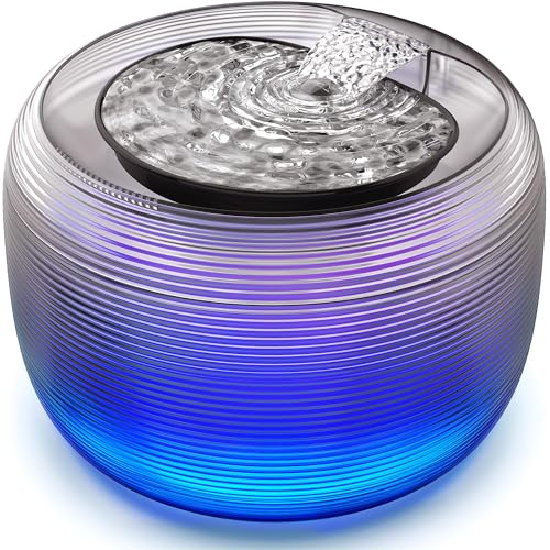 3.5L 118oz Large Capacity Cat Water Fountain for Cats Quiet FS75