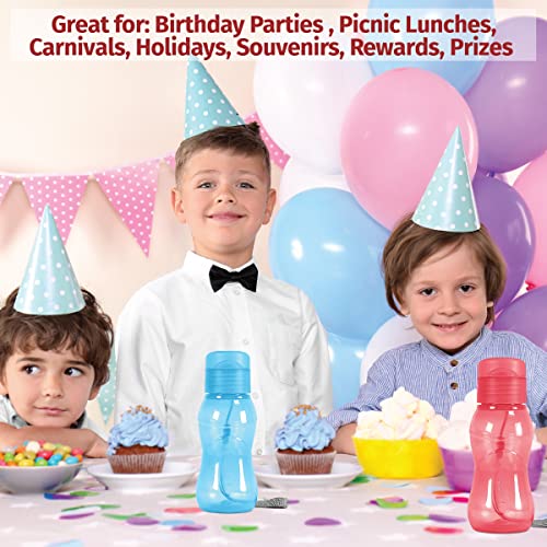 16 pack 6 oz Kids Water Bottle for School Leak Free Flip Lid (16 Count)