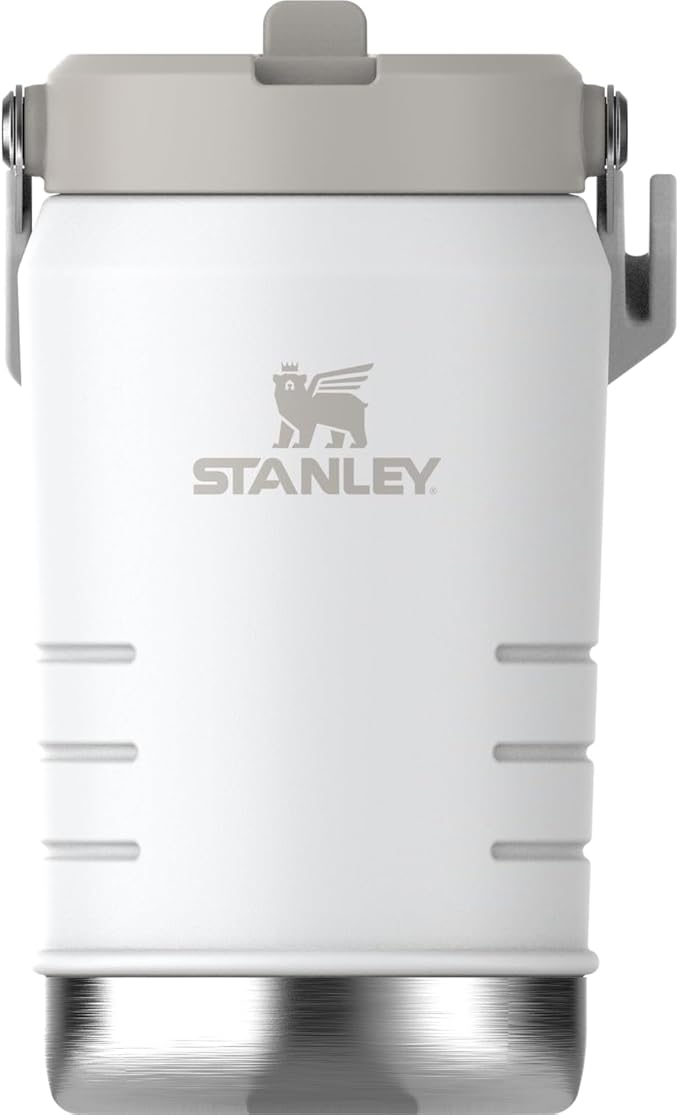 Stanley IceFlow 2.0 Flip Straw Jug with Handle 40 oz | Twist On Lid and Flip Up Straw | Leakproof for Travel and Sports | Insulated Stainless Steel | BPA-Free | Frost