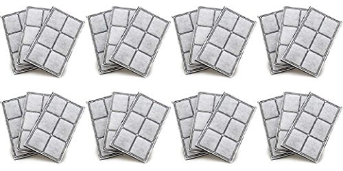 Premium Platium Charcoal Water Filter Replacement for Drinkwell Pet Fountain (24 Count)