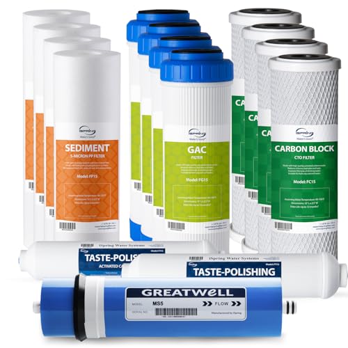 F15 500 Replacement Filter Set for RCS5T 500 GPD Tankless RO System (15 Count)