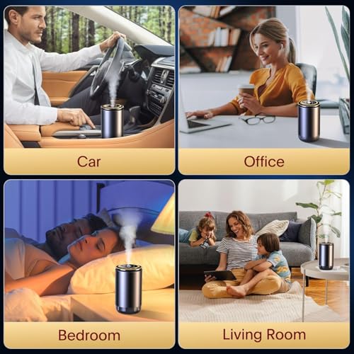 Smart Car Air Fresheners Diffuser with Starry Sky Projection Adjustable Scent