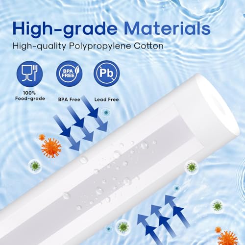 5 Micron 4.5" x 20" Whole House Sediment Water Filter (3 Count)