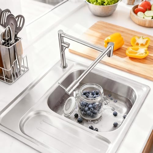 Brass Pot Filler Faucet Deck Mount