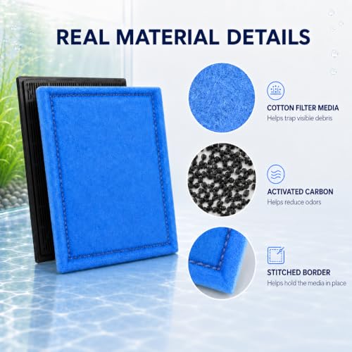 Aquarium Filter Cartridges Compatible with Aqua (24 Count)