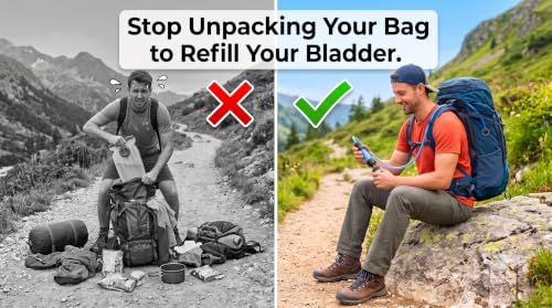 Hydration Bladder Adapter for Sawyer Squeeze Water Filters