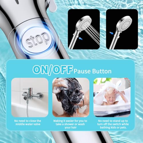 High Pressure Filtered Handheld Shower Head with Hose