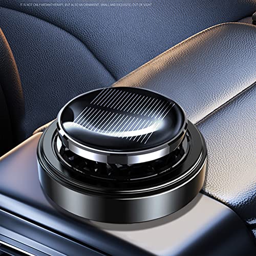 Solar Energy Powered Car Air Freshener Essential Oil Car Diffuser Perfume Scent Fragrance Air Purifier Rotating Relieve Fatigue Aromatherapy Diffuser for Car Home Office Decoration Gifts