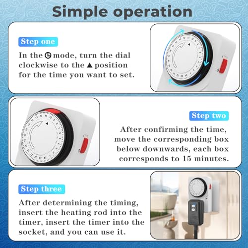 1500W Immersion Water Heater with Timer