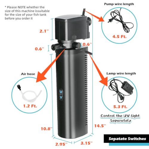 Aquarium Filter with 9W U