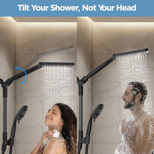 Dual Handheld Shower Head Combo