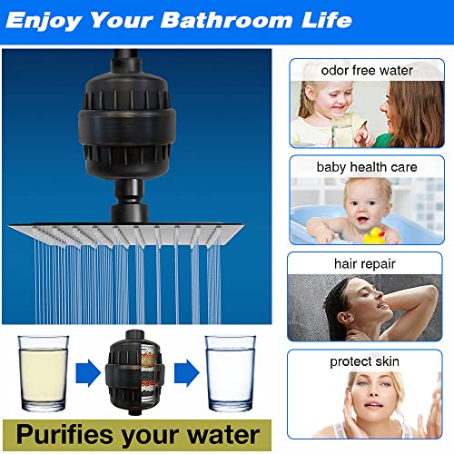 Oil Rubbed Bronze Shower Head Filter