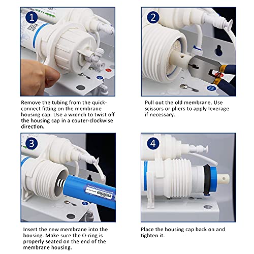 400 GPD RO Membrane and 3012 Housing Kit
