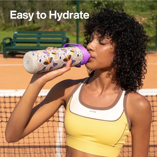 Insulated Water Bottle with Straw Stainless Steel Water Bottle