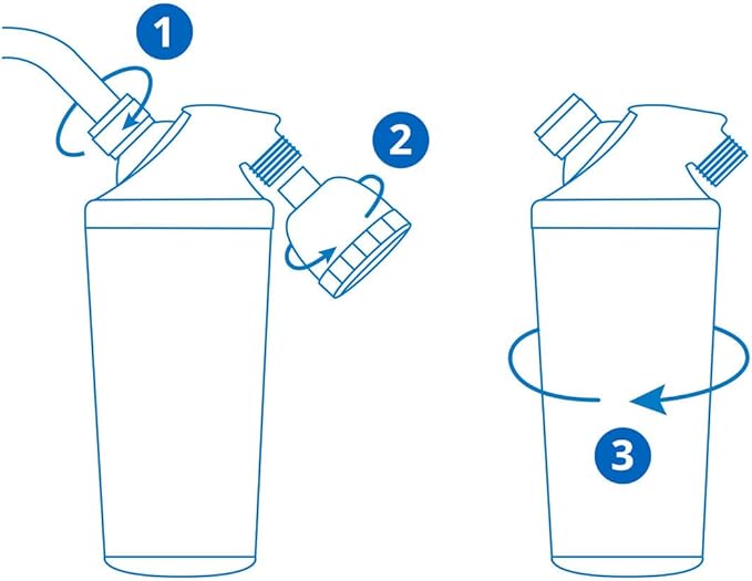 Aquasana Shower Water Filter System Replacement Cartridge - Filters Over 90% of Chlorine - Carbon & KDF Filtration Media - Soften Skin and Hair from Hard Water - AQ-4125