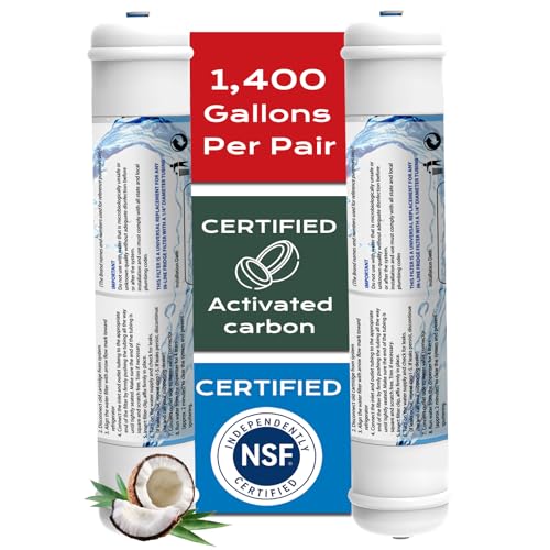 Inline Activated Carbon Water Filter (2 Count)