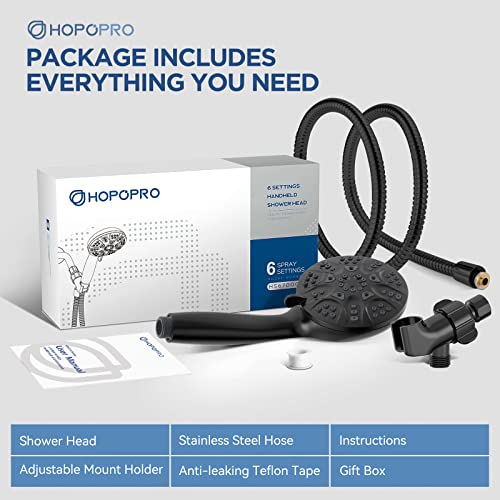 6 Mode High Pressure Handheld Shower Head Set