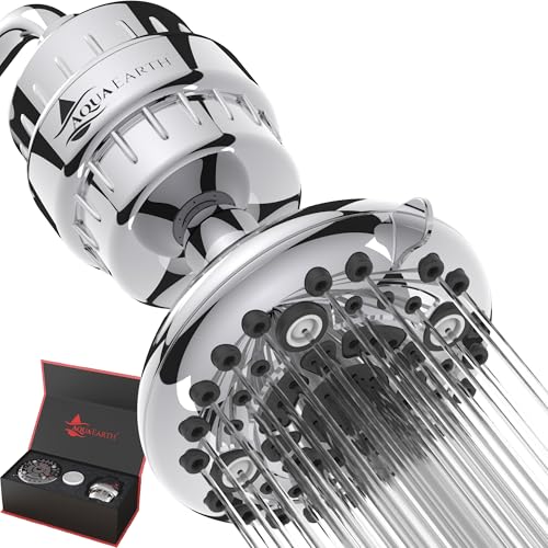 Filtered Shower Head Gift Edition High Pressure Shower Filter Hard Water Remove Chlorine Harmful Substances Coconut Shell Activated Carbon Reduce Heavy Metals Other Sediments Vitamin C