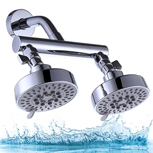 Double Shower Head with Shut