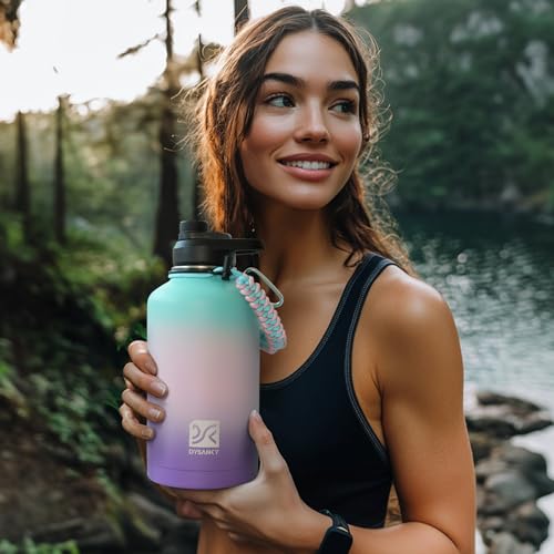 Insulated Water Bottle with Portable Carrier Bag for Outdoor 64 oz
