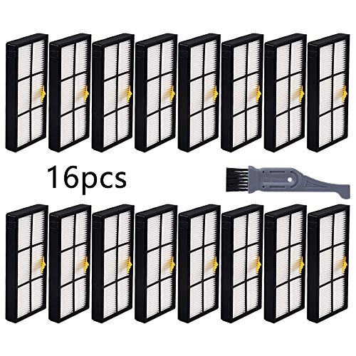 I clean 16pcs Replacement iRobot Roomba Hepa Filter for 800&900 Series (16 Count)