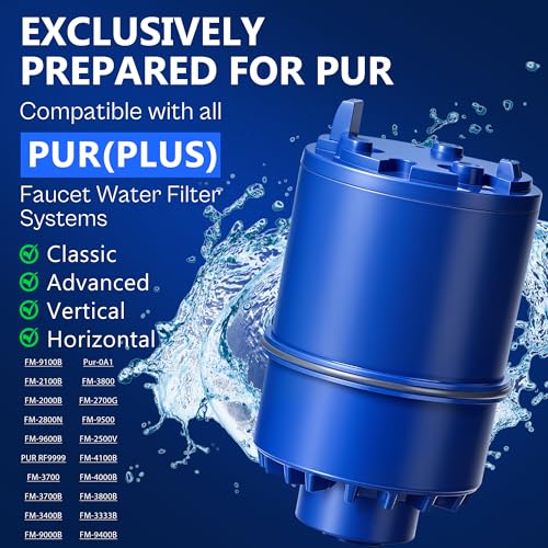 Faucet Water Filter Fit for Pur & PUR PLUS RF (4 Count)
